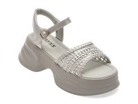 Sandale GRYXX argintii, 550886, din piele ecologica - 1