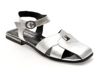 Sandale GRYXX argintii, 6400015, din piele naturala - 1