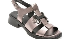 Sandale GRYXX argintii, 76107, din piele naturala