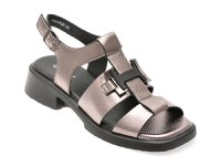 Sandale GRYXX argintii, 76107, din piele naturala - 1