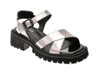 Sandale GRYXX argintii, H55, din piele naturala - 1