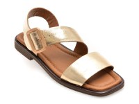 Sandale GRYXX aurii, 5001690, din piele naturala - 1