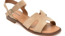 Sandale GRYXX bej, 1352C25, din piele intoarsa