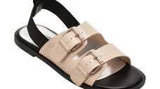 Sandale GRYXX bej, H5693, din piele naturala
