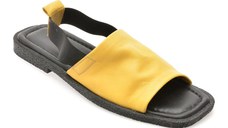 Sandale GRYXX galbene, 5002341, din piele naturala