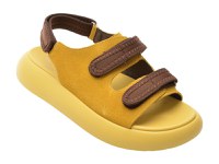 Sandale GRYXX galbene, 5L120, din piele intoarsa - 1