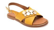 Sandale GRYXX galbene, 610003, din piele naturala