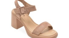 Sandale GRYXX JL65 nude din piele intoarsa pentru confort estival