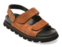 Sandale GRYXX maro, 428933, din piele intoarsa - 1