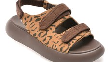 Sandale GRYXX maro, 5L120, din piele intoarsa