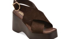 Sandale GRYXX maro, M809, din piele intoarsa