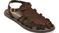 Sandale GRYXX maro, M875, din piele intoarsa
