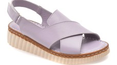 Sandale GRYXX mov, CS3205, din piele naturala