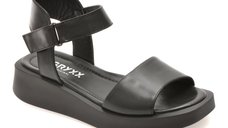 Sandale GRYXX negre, 1.36E+124, din piele naturala