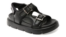 Sandale GRYXX negre, 1157D12, din piele naturala