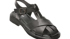 Sandale GRYXX negre, 18297, din piele naturala