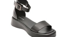 Sandale GRYXX negre, 18308, din piele naturala