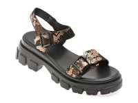 Sandale GRYXX negre, 201501, din piele intoarsa - 1