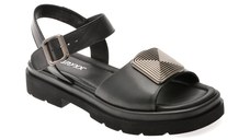 Sandale GRYXX negre, 220380, din piele naturala