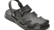 Sandale GRYXX negre, 25SS03, din piele naturala