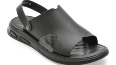 Sandale GRYXX negre, 25SS04, din piele naturala
