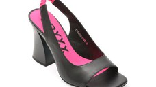 Sandale GRYXX negre, 3166, din piele naturala