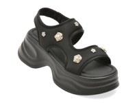 Sandale GRYXX negre, 550888, din material textil - 1