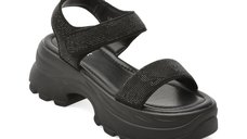 Sandale GRYXX negre, 57117, din material textil