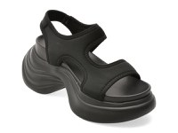 Sandale GRYXX negre, 6007, din material textil - 1