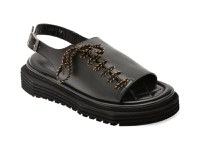 Sandale GRYXX negre, 654222, din piele naturala - 1
