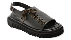 Sandale GRYXX negre, 654222, din piele naturala