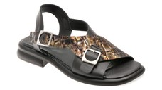 Sandale GRYXX negre, 6561055, din piele naturala