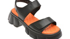 Sandale GRYXX negre, 66387, din piele naturala