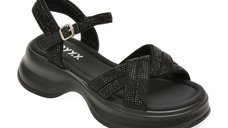 Sandale GRYXX negre, 8826, din material textil