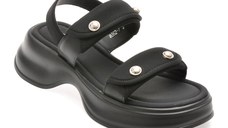 Sandale GRYXX negre, 8862, din material textil