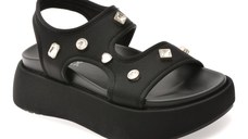 Sandale GRYXX negre, A55, din material textil