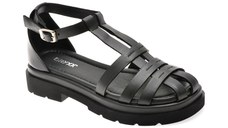 Sandale GRYXX negre, TOKASIZ, din piele naturala