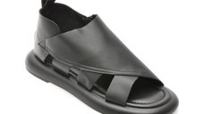 Sandale GRYXX negre, V931C28, din piele naturala