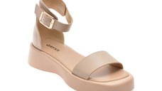 Sandale GRYXX nude, 18308, din piele naturala