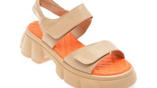 Sandale GRYXX nude, 66387, din piele naturala
