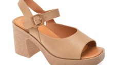 Sandale GRYXX nude, V989D12, din piele naturala