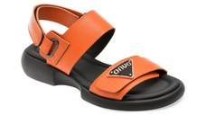 Sandale GRYXX portocalii, 734017, din piele naturala