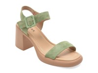 Sandale GRYXX verzi, JL65, din piele intoarsa - 1