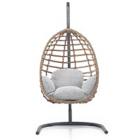 Balansoar scaun suspendat  rattan exterior interior 205x110x95 cm - 1