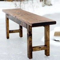 Banca gradina Floria, din lemn natur, 100 cm - 1