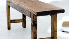 Banca gradina Floria, din lemn natur, 100 cm