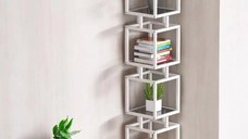Biblioteca Art din metal culoare alb 150 cm