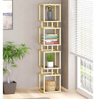 Biblioteca Art din metal culoare auriu 150 cm - 1