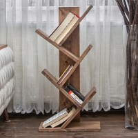 Biblioteca Cady culoare nuc 90 cm - 1