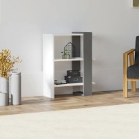 Biblioteca Fanny  culoare alb si antracit 70 cm - 1